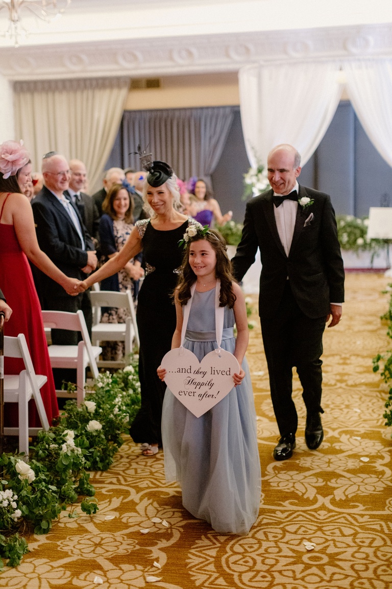 Wedding ceremony in the Grand Ballroom at Sentinel Hotel