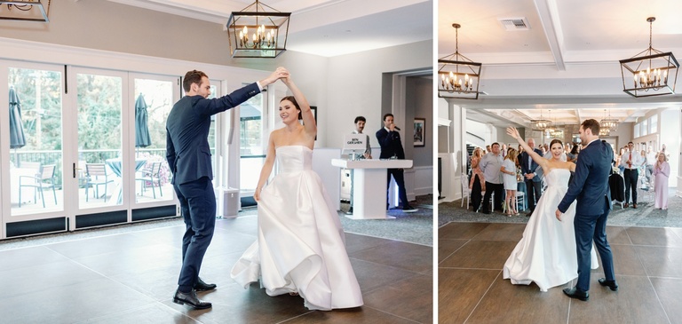 Wedding reception at Oswego Lake Country Club