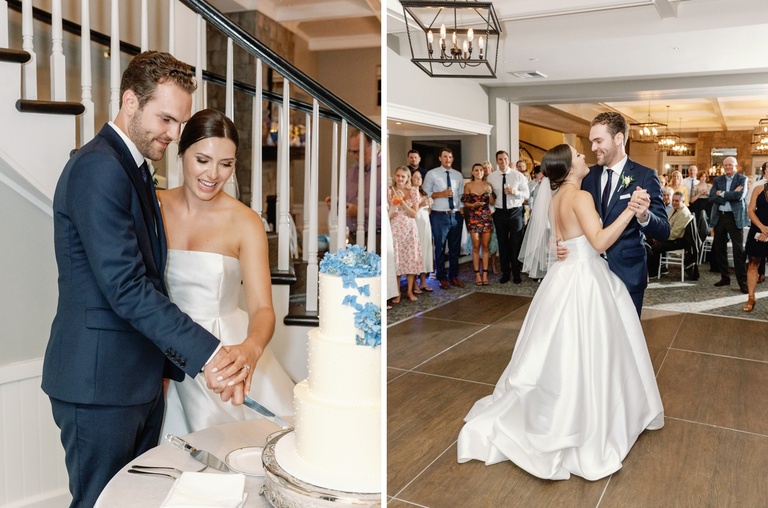 Wedding reception at Oswego Lake Country Club