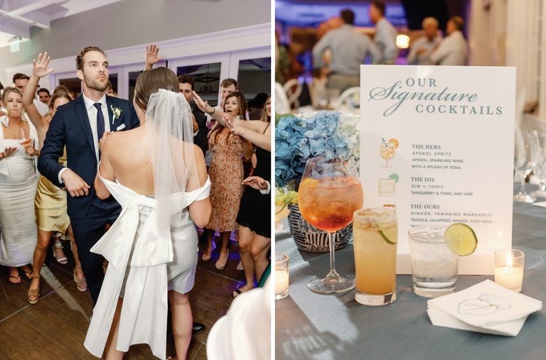 Wedding reception at Oswego Lake Country Club