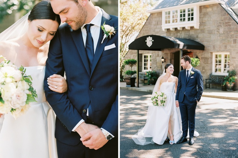 Bridal portraits at Oswego Lake Country Club
