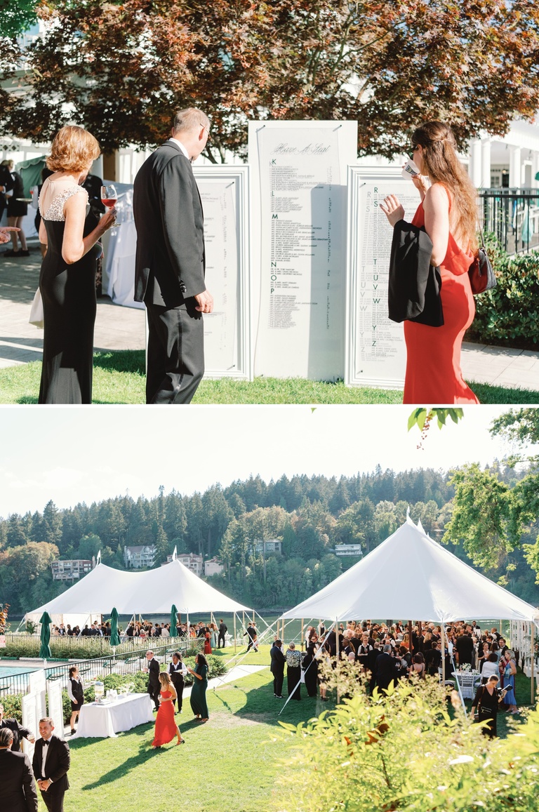 Riverside cocktail hour at Waverly Country Club