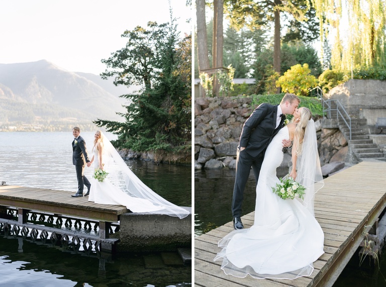 Backyard wedding in the Columbia River Gorge