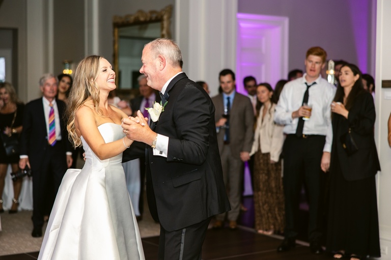 Father-daughter dance at a Portland wedding