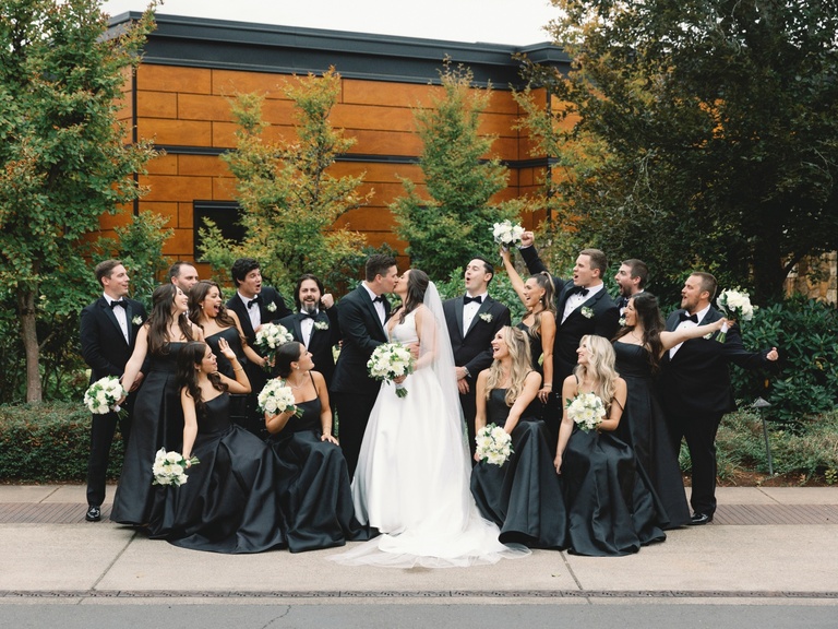 Bridal party portraits at The Allison Inn