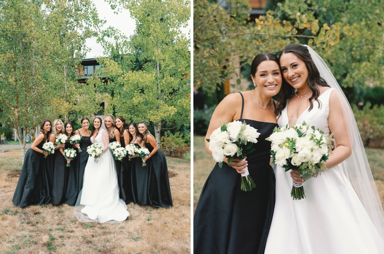 Bridal party portraits at The Allison Inn