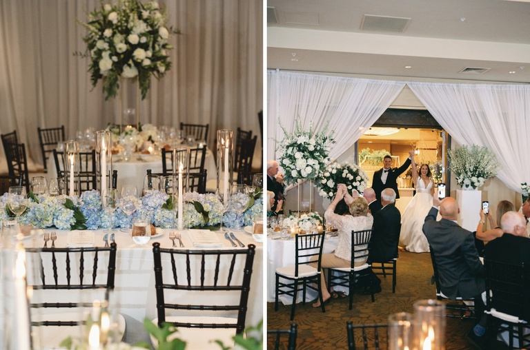Wedding reception in the Coppergold Ballroom at The Allison Inn