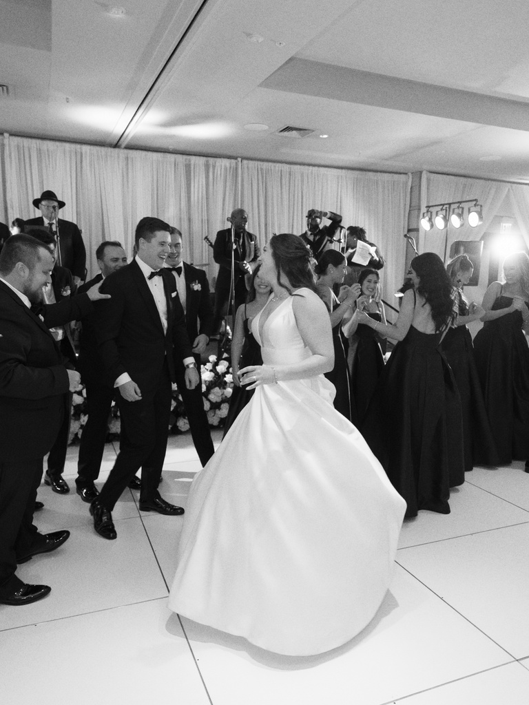 Wedding reception in the Coppergold Ballroom at The Allison Inn