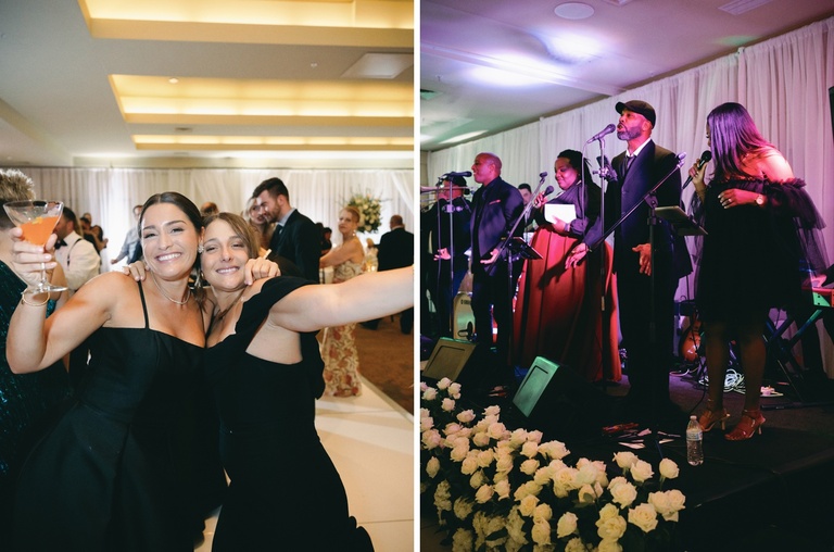 Wedding reception in the Coppergold Ballroom at The Allison Inn
